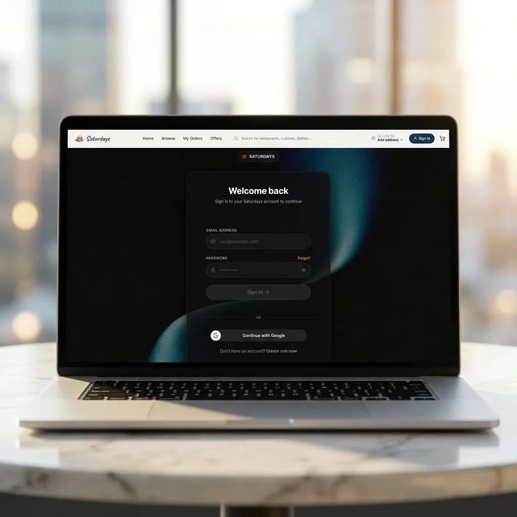 Saturdays — Sign-in — one account across all four classes of user.